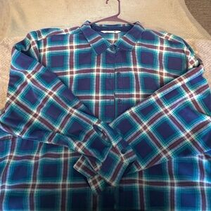 Women’s Blue Plaid Shirt